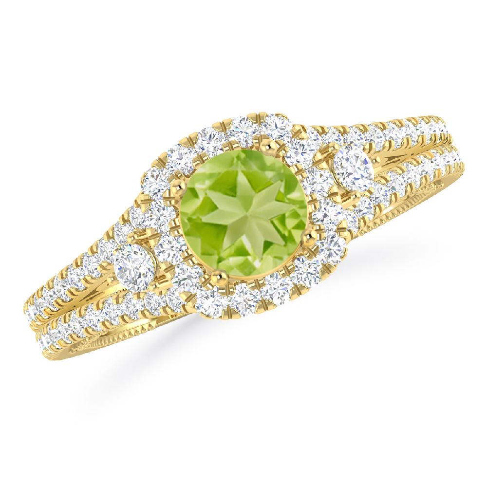 Yellow Gold - Peridot