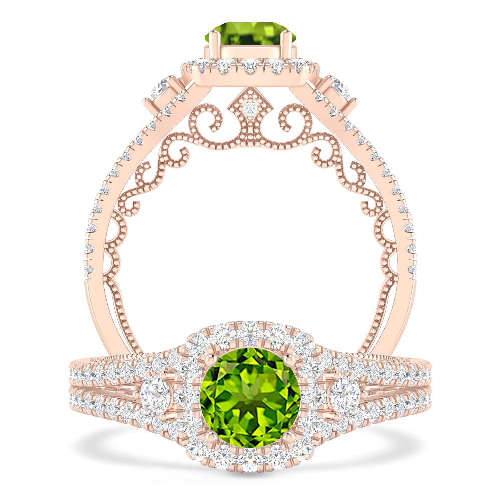 Rose Gold - Peridot