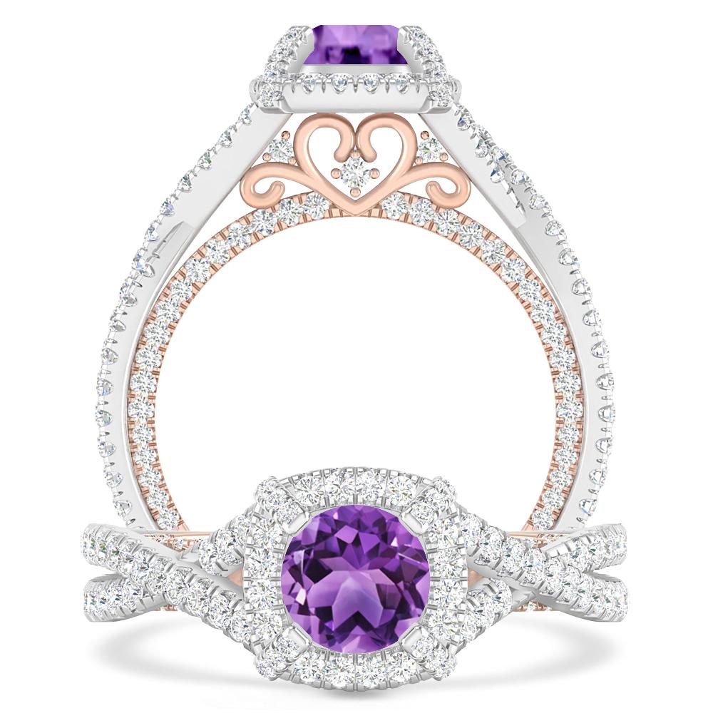 White Gold - Amethyst