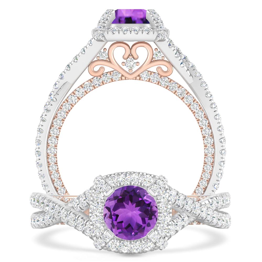 White Gold - Amethyst
