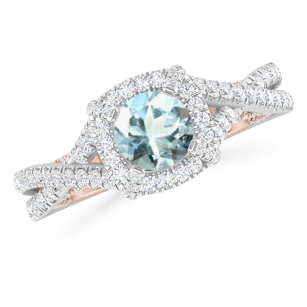 White Gold - Aquamarine