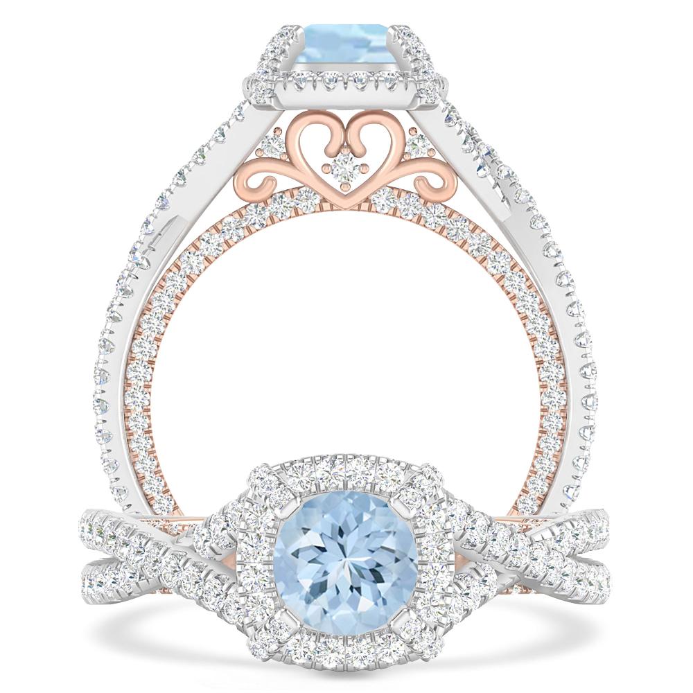 White Gold - Aquamarine