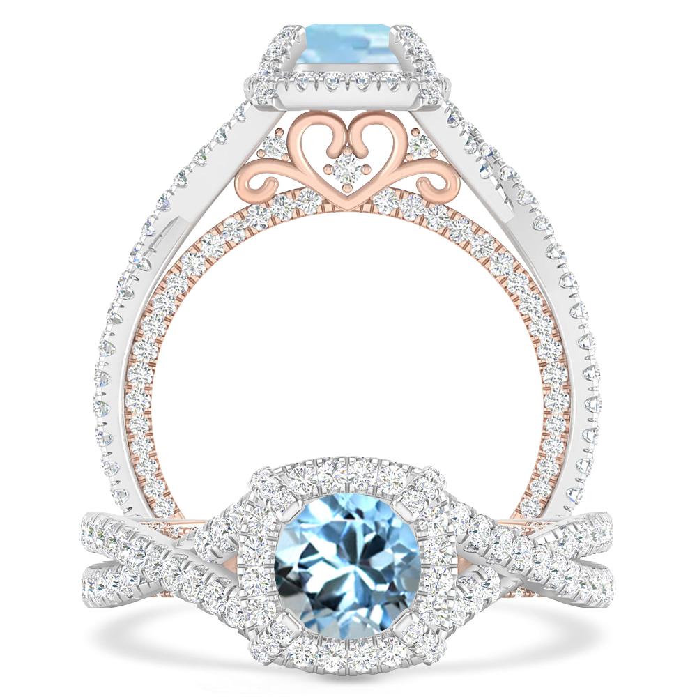 White Gold - Aquamarine