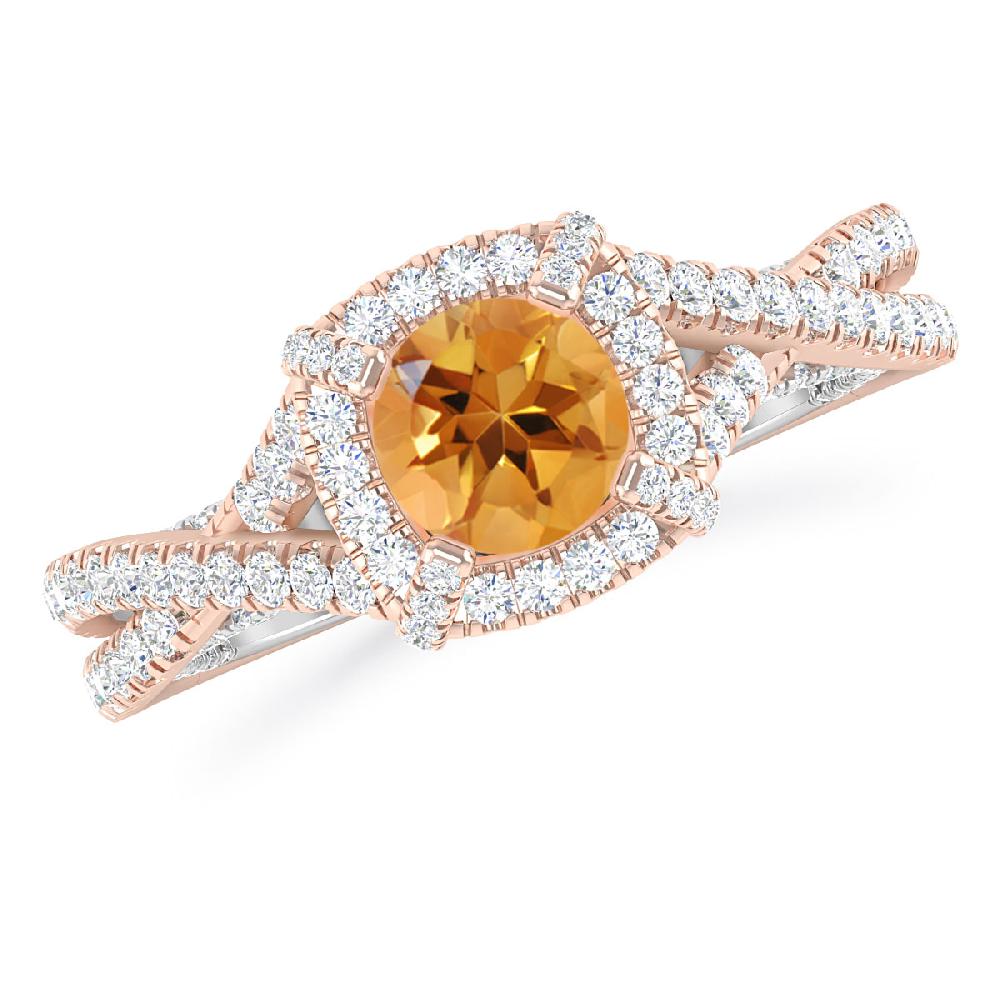 Rose Gold - Citrine
