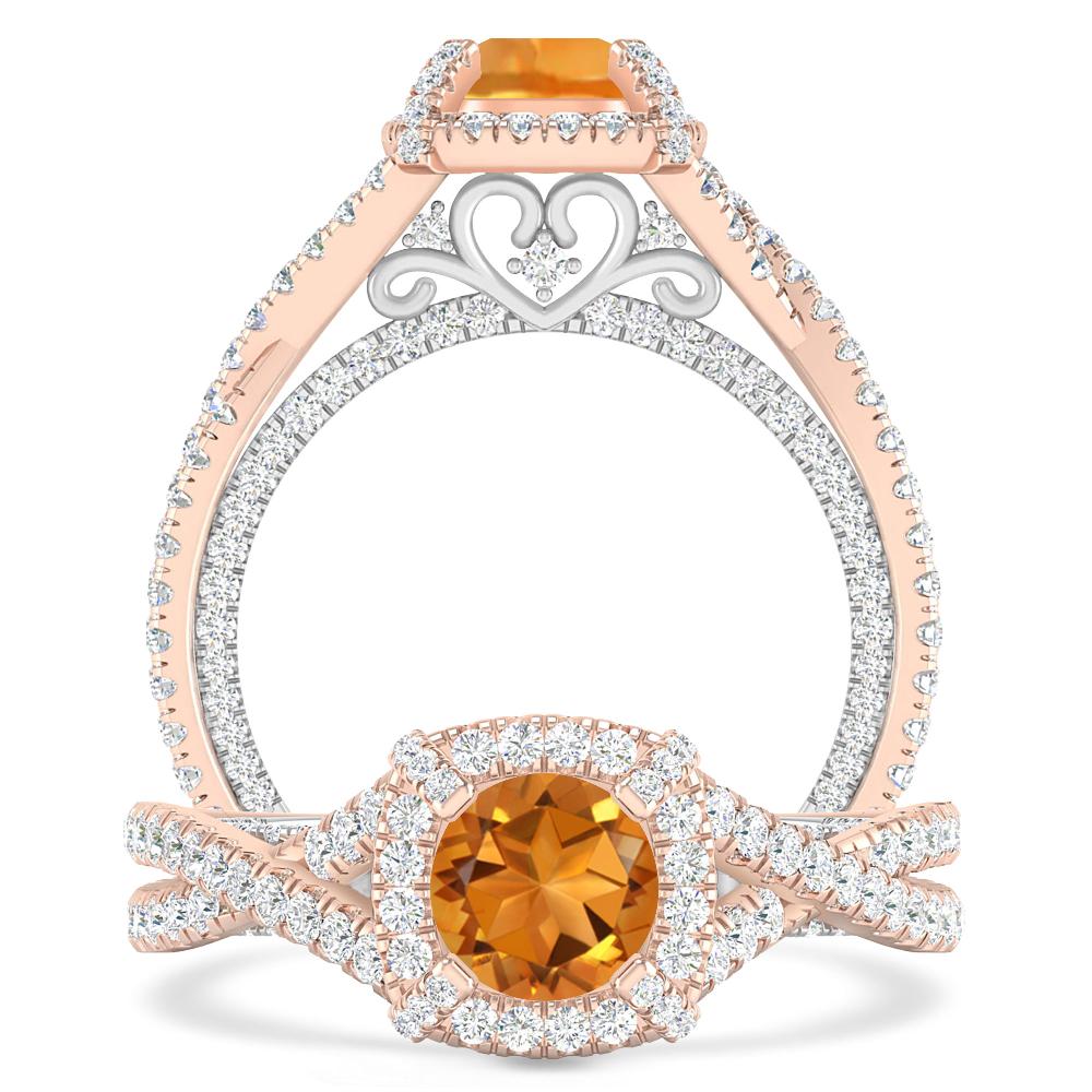 Rose Gold - Citrine
