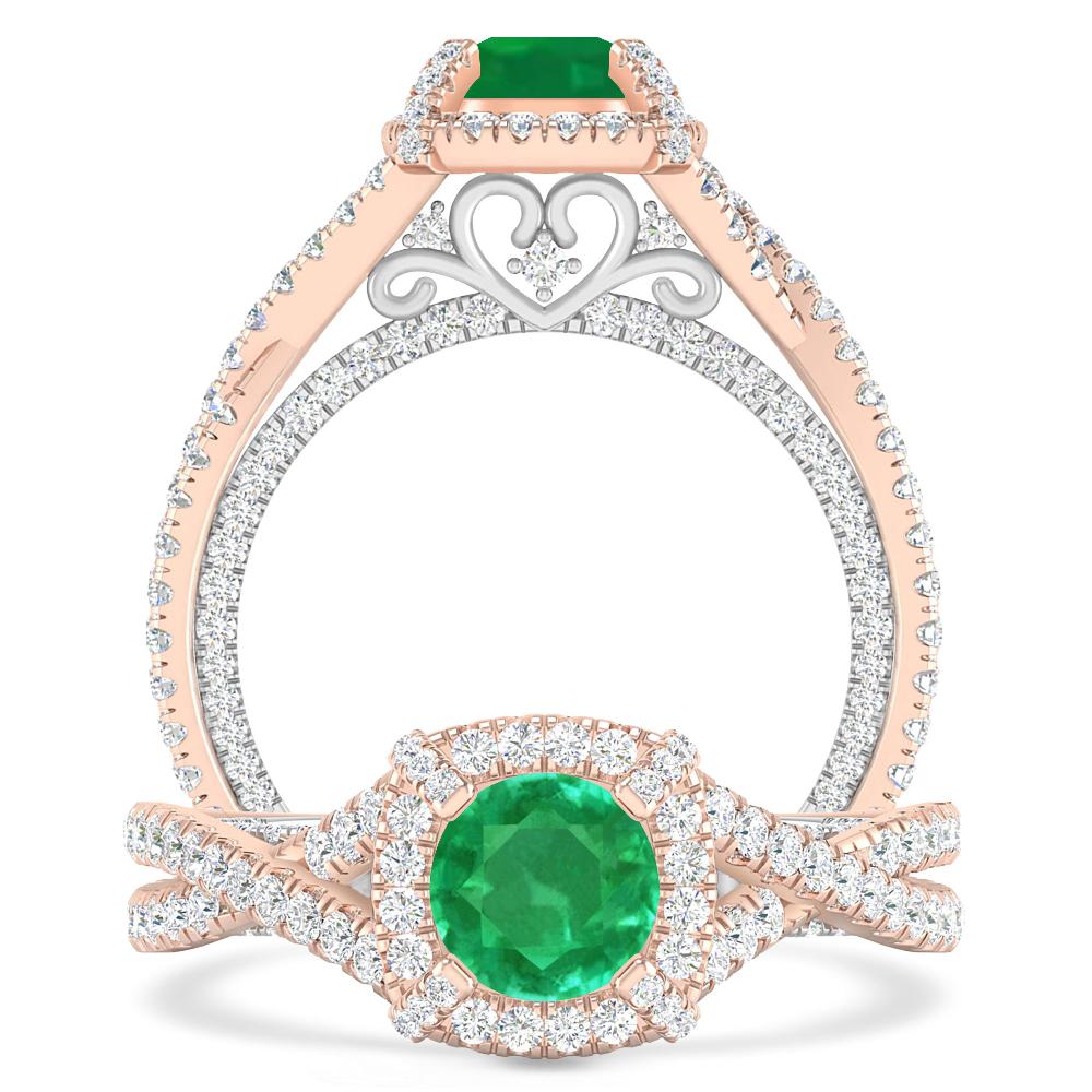 Rose Gold - Emerald