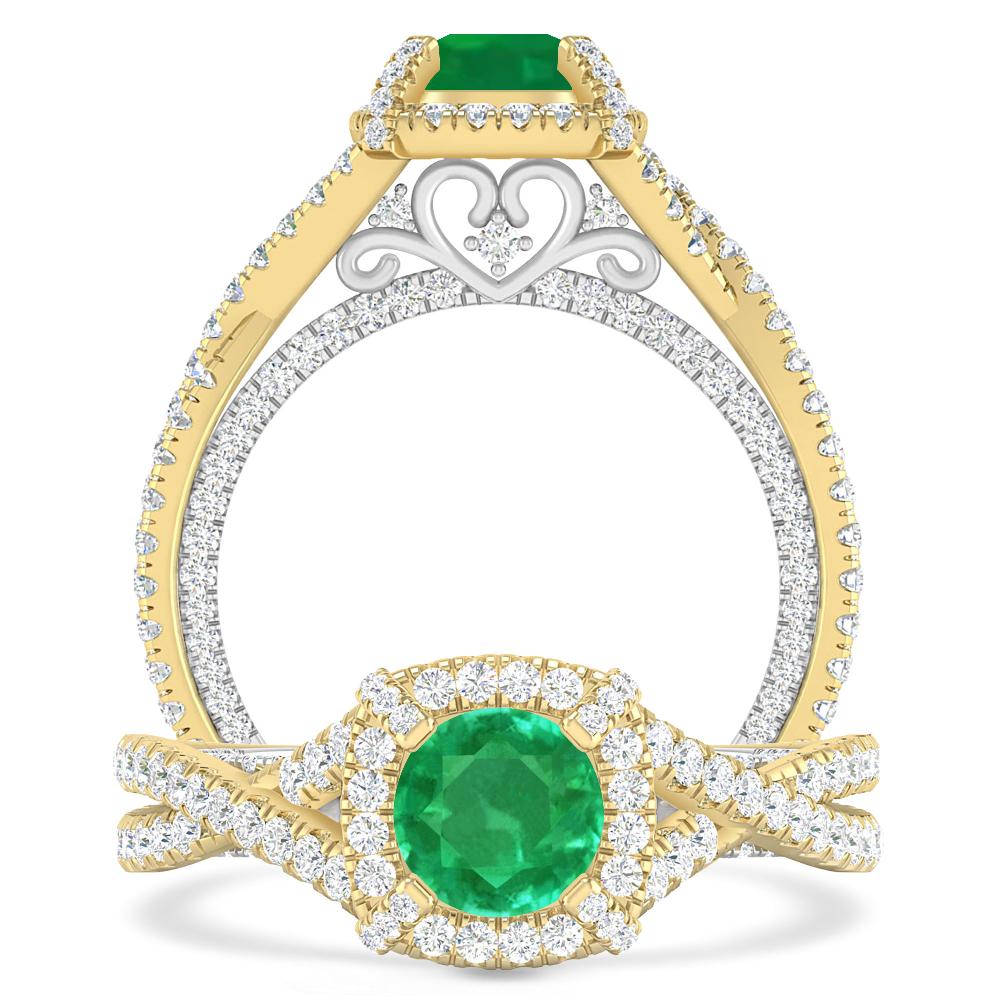 Yellow Gold - Emerald
