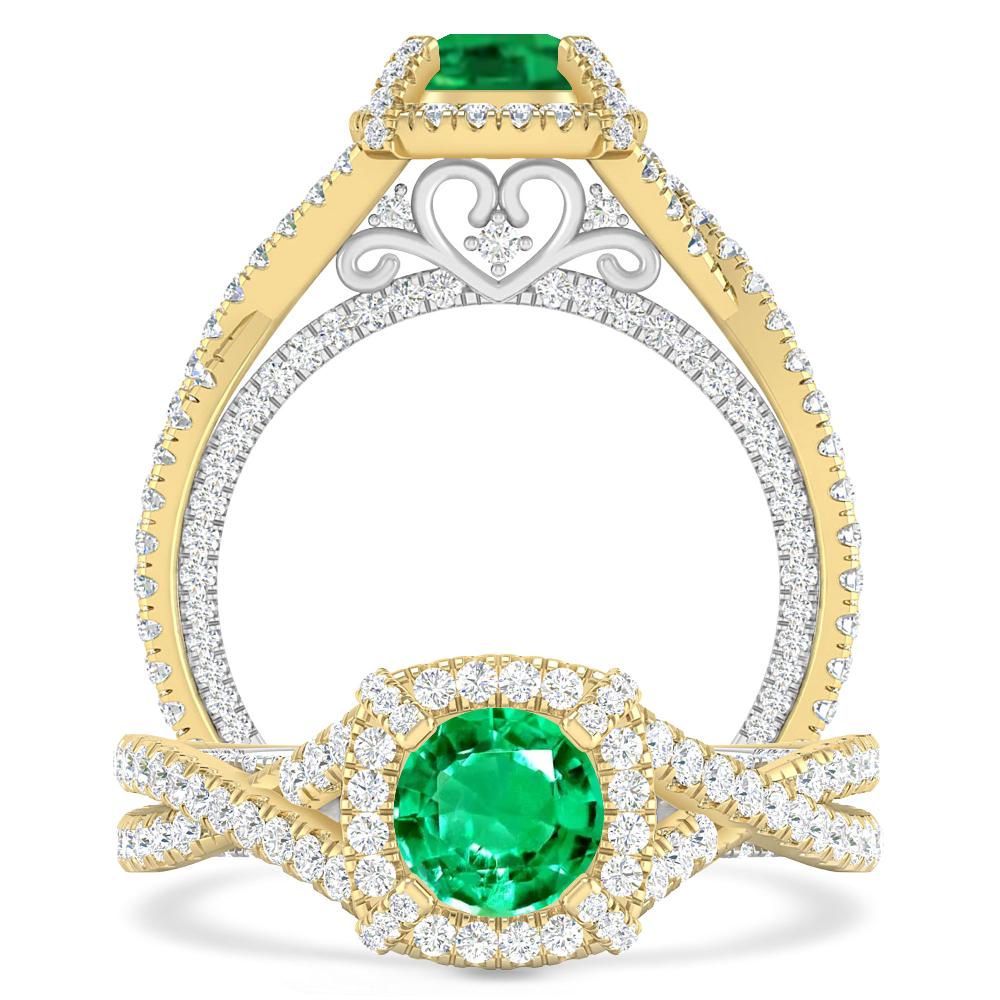 Yellow Gold - Emerald