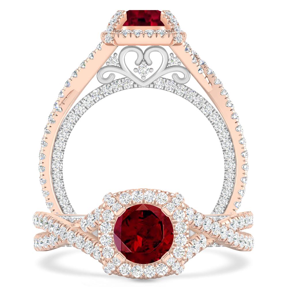 Rose Gold - Garnet