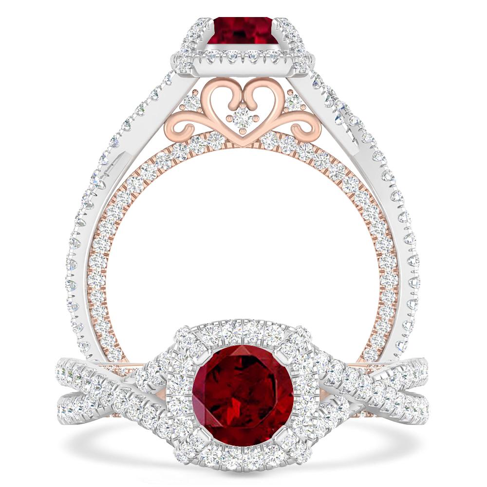 White Gold - Garnet