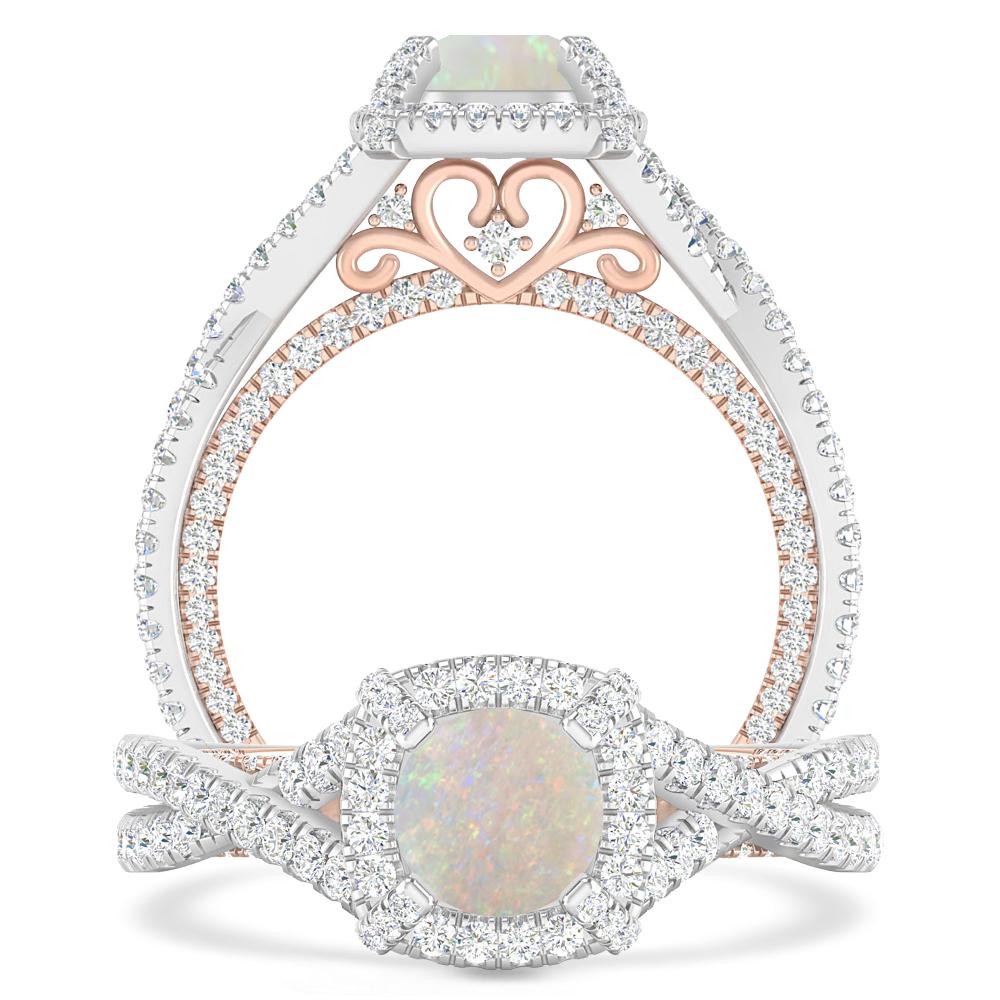 White Gold - Opal
