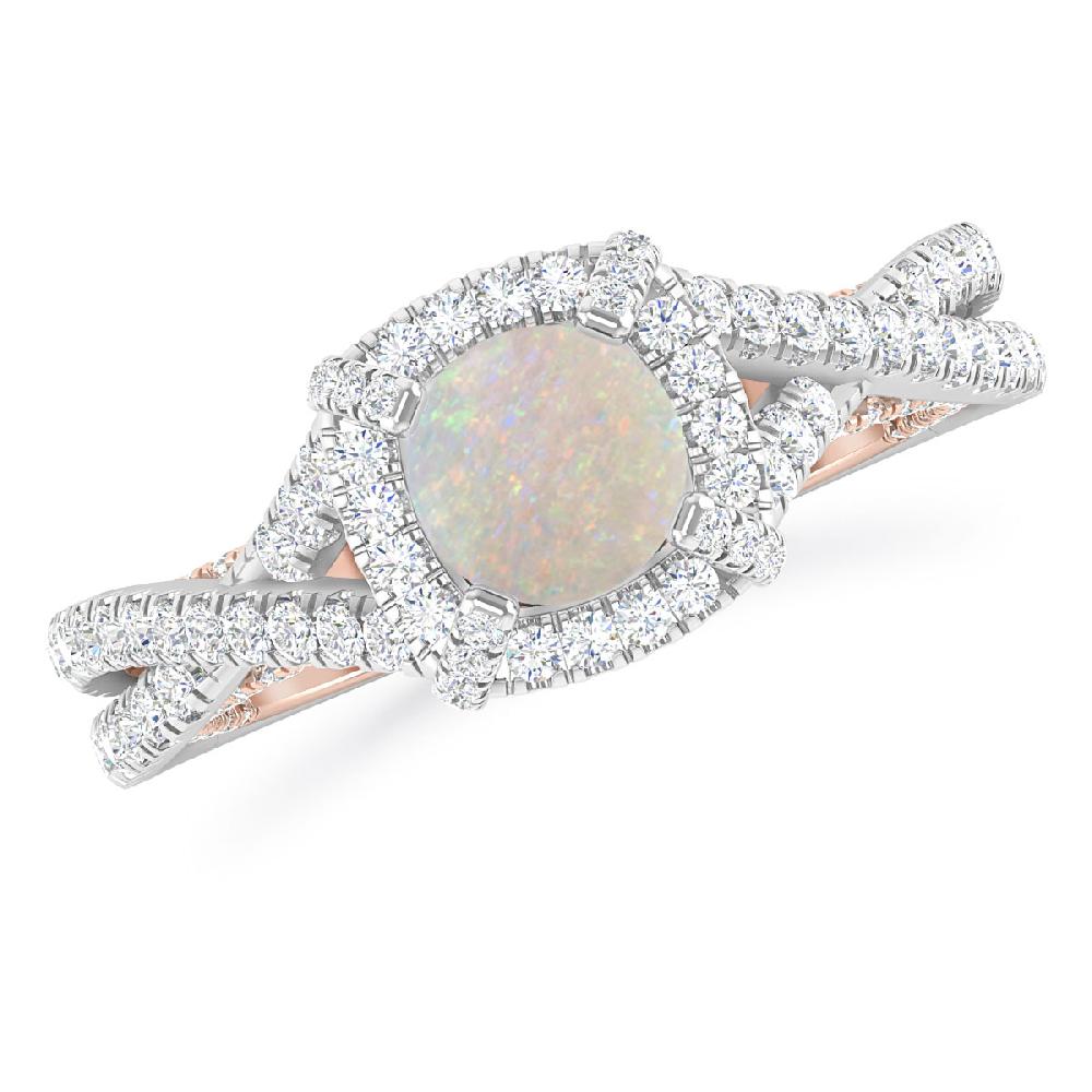 White Gold - Opal
