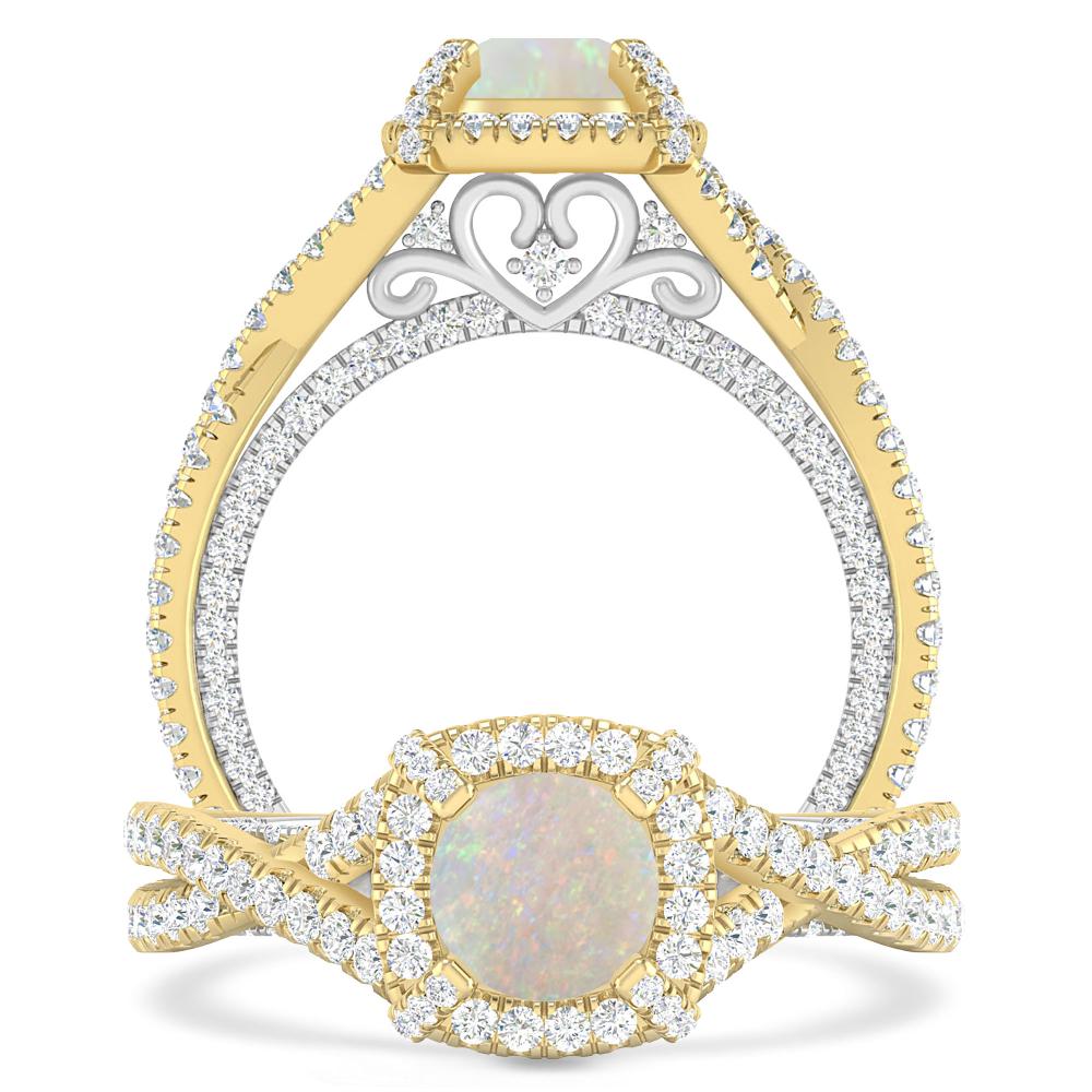 Yellow Gold - Opal