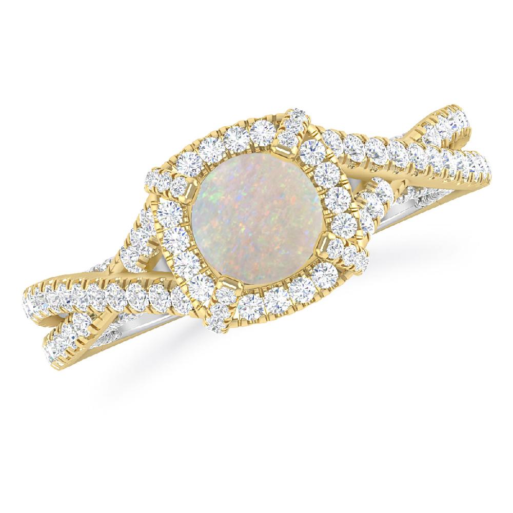 Yellow Gold - Opal
