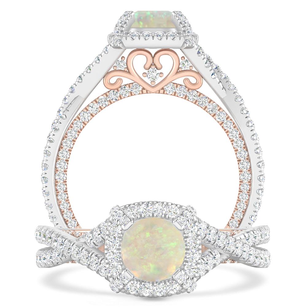White Gold - Opal