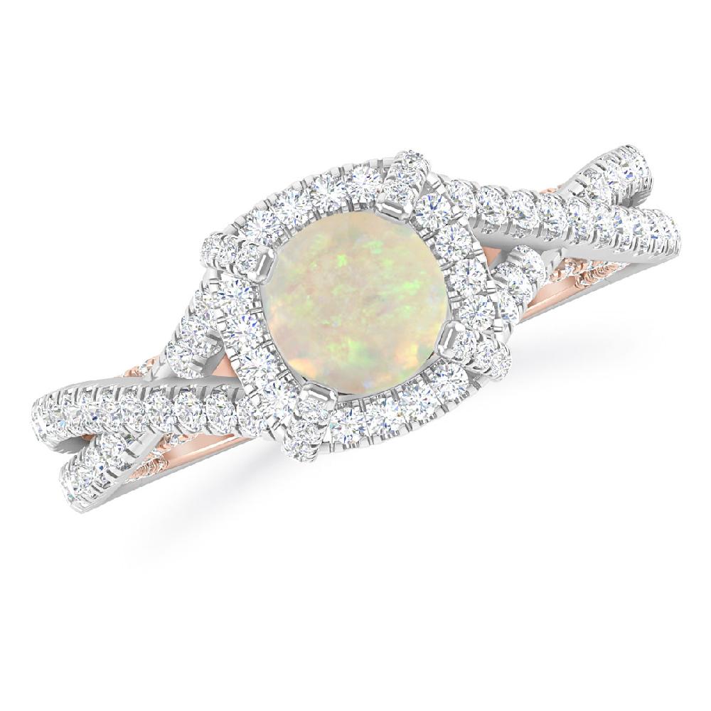 White Gold - Opal