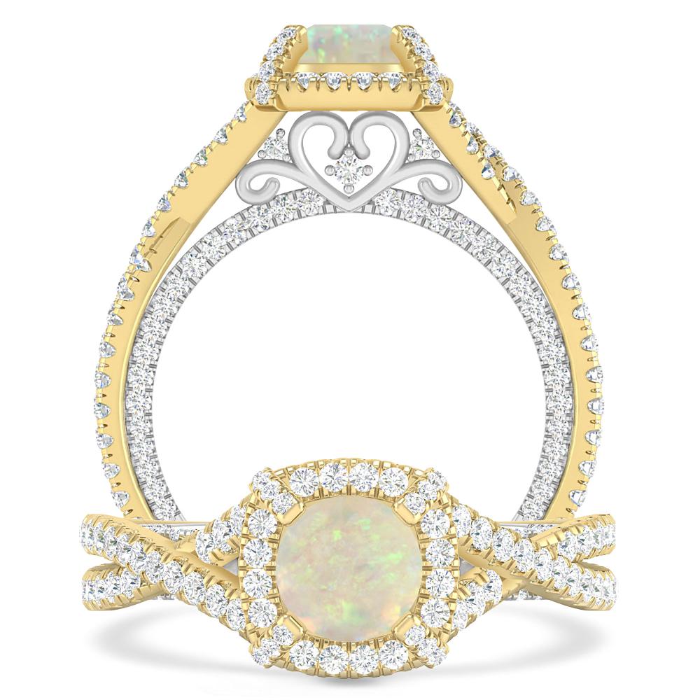 Yellow Gold - Opal