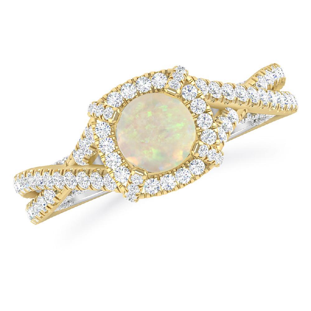 Yellow Gold - Opal