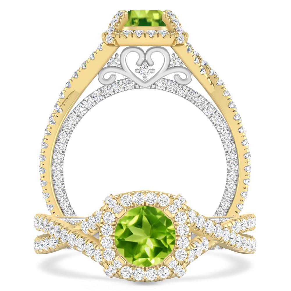 Yellow Gold - Peridot
