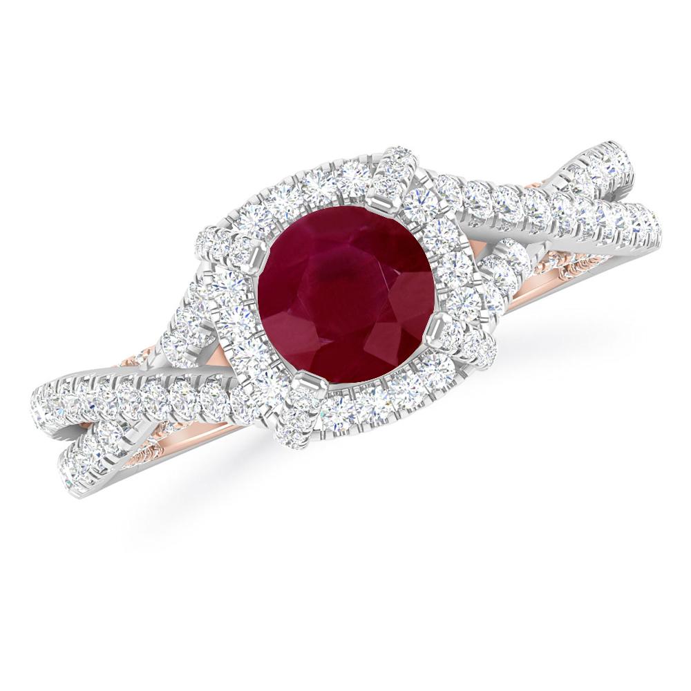 White Gold - Ruby