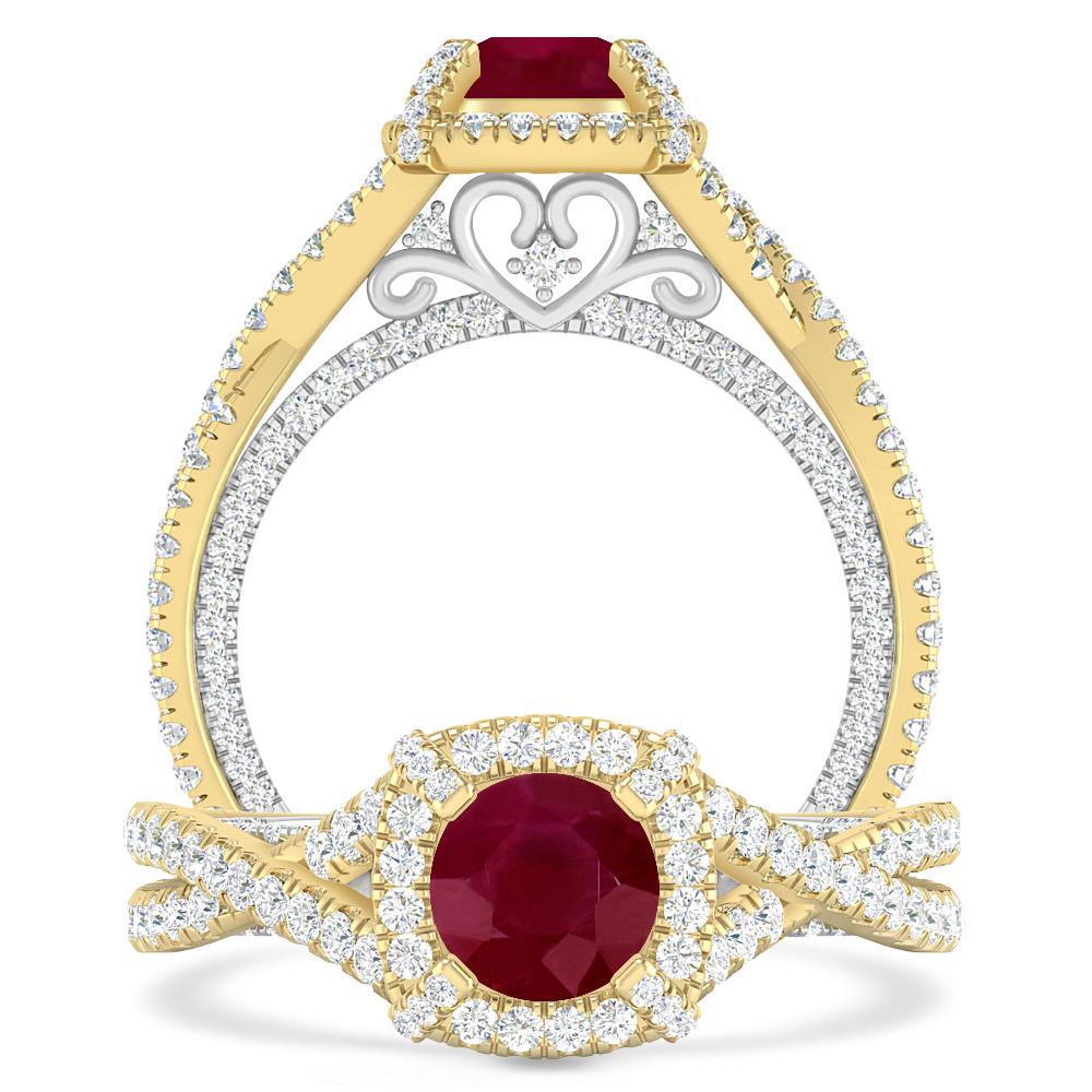 Yellow Gold - Ruby