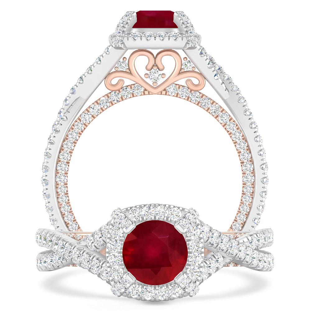 White Gold - Ruby