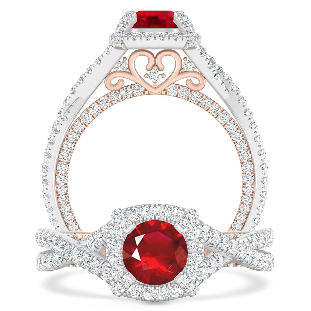 White Gold - Ruby