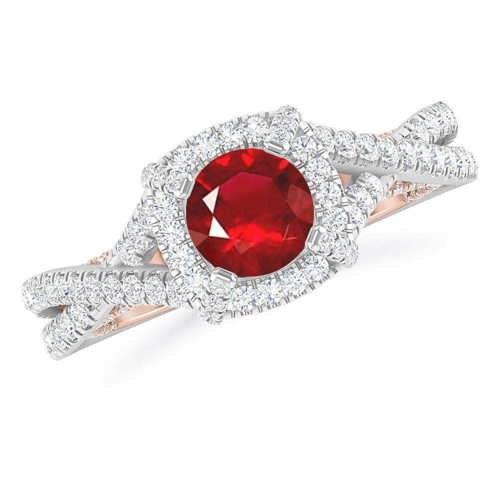 White Gold - Ruby