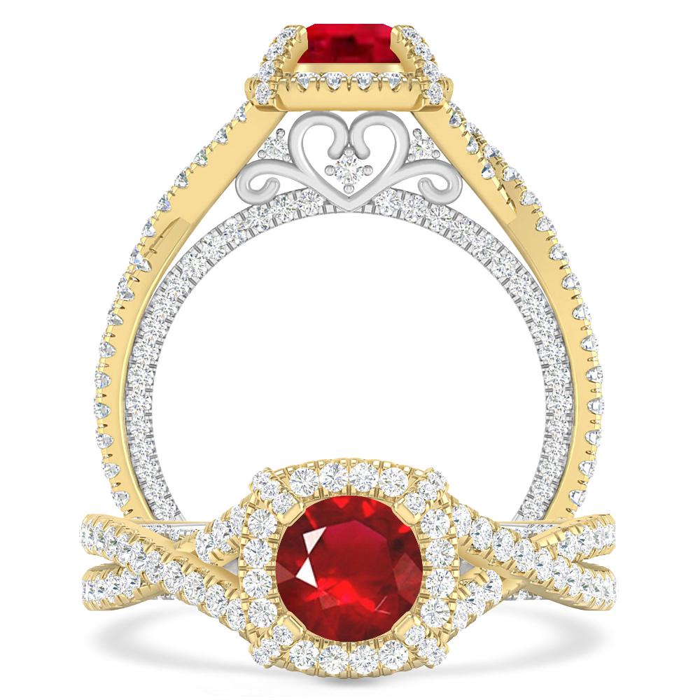 Yellow Gold - Ruby
