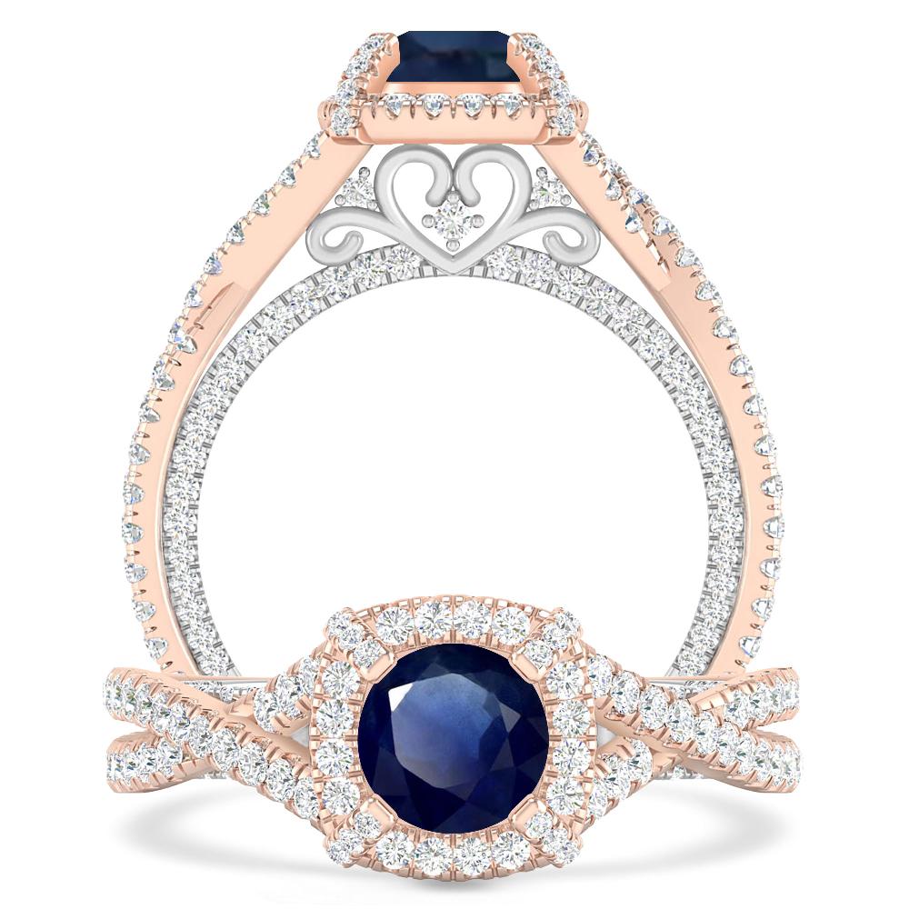 Rose Gold - Sapphire