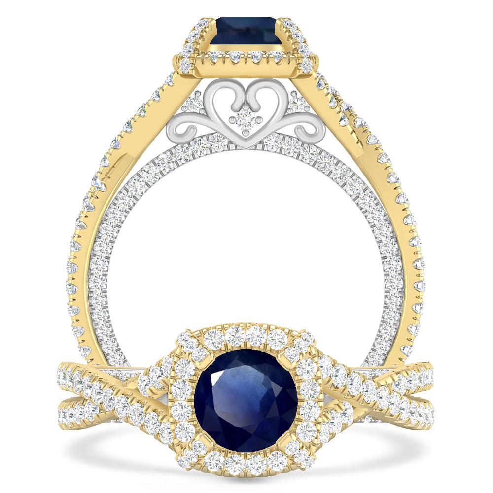 Yellow Gold - Sapphire