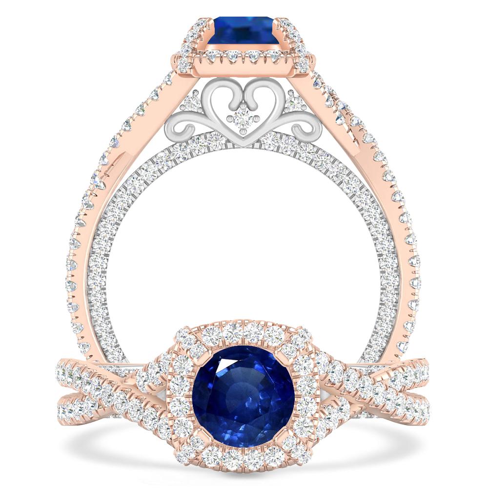 Rose Gold - Sapphire