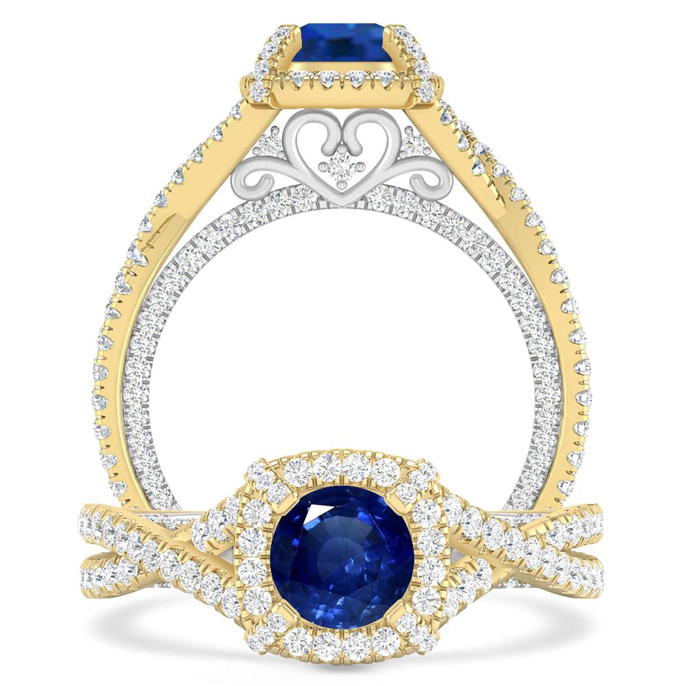 Yellow Gold - Sapphire