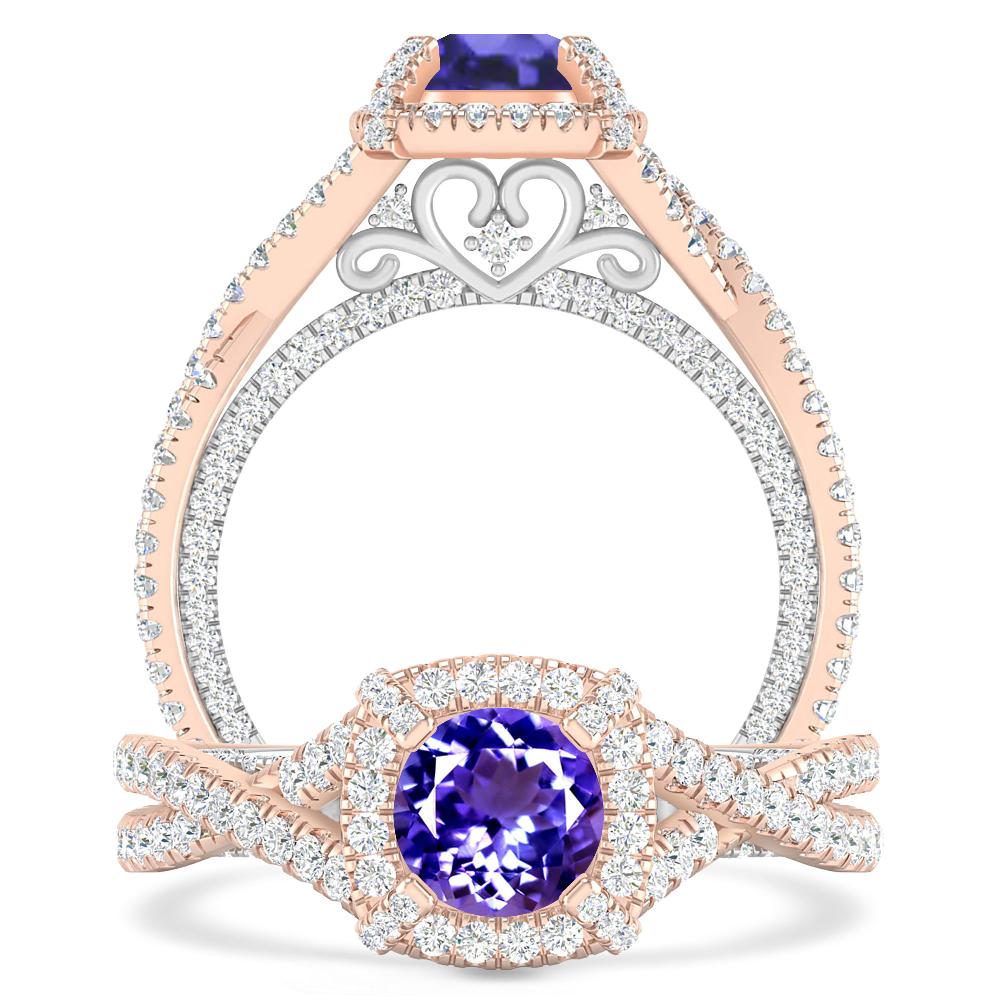Rose Gold - Tanzanite