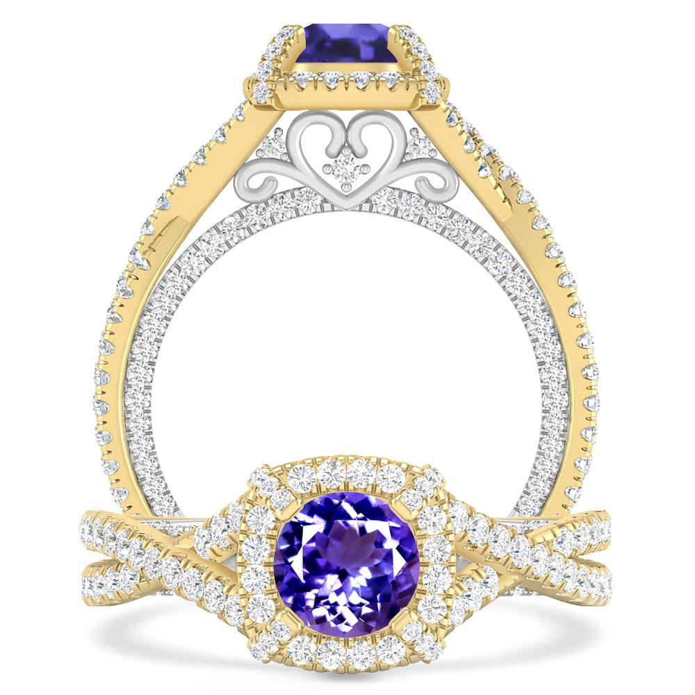 Yellow Gold - Tanzanite