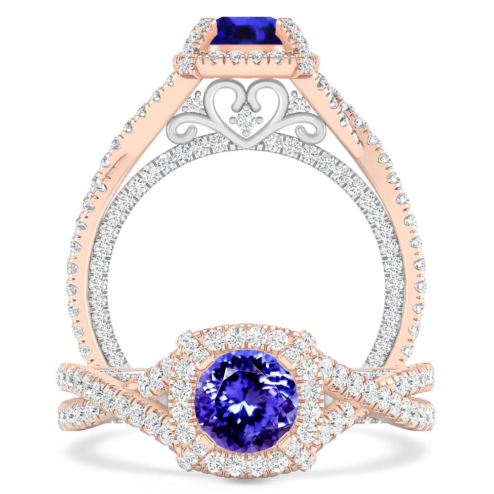 Rose Gold - Tanzanite