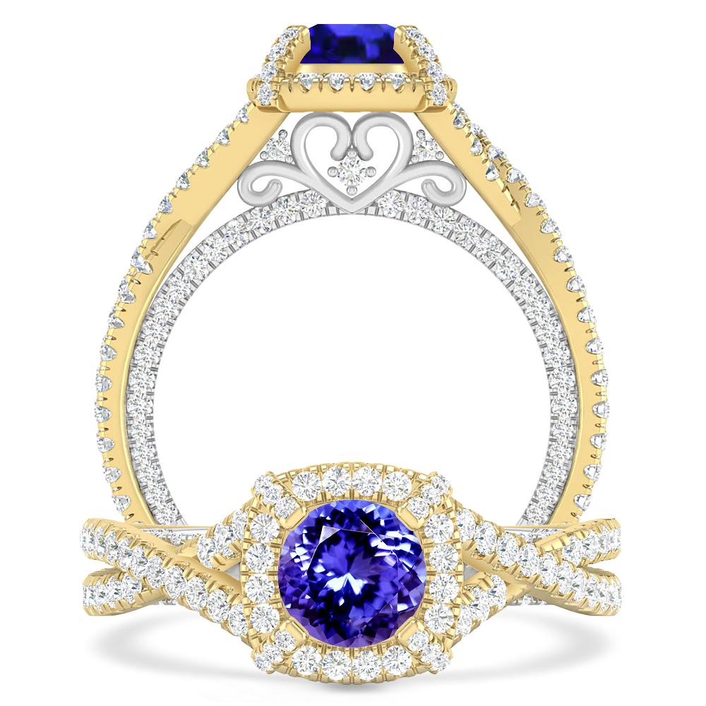 Yellow Gold - Tanzanite