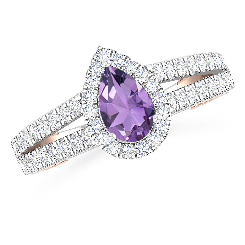 White Gold - Amethyst