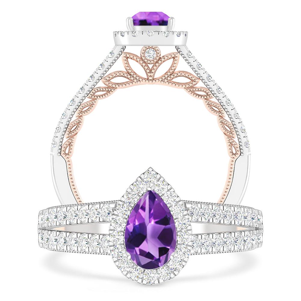 White Gold - Amethyst