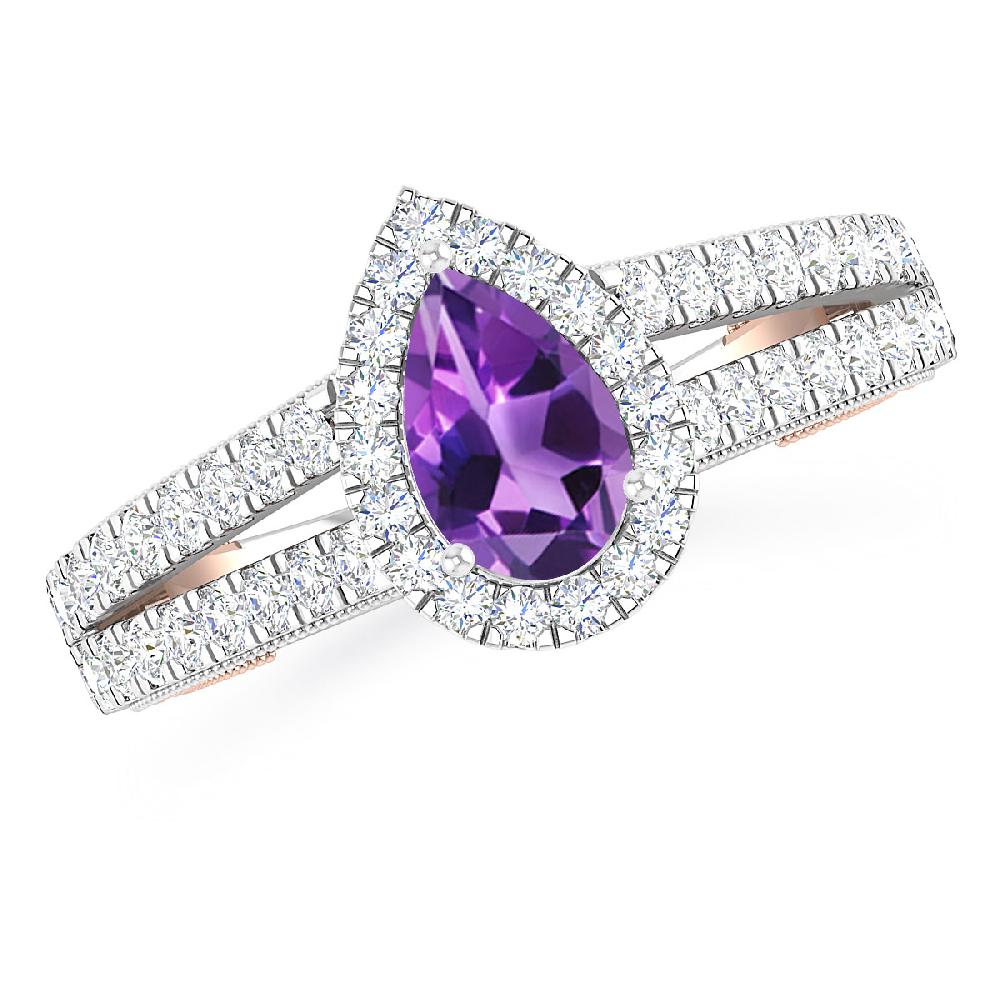 White Gold - Amethyst