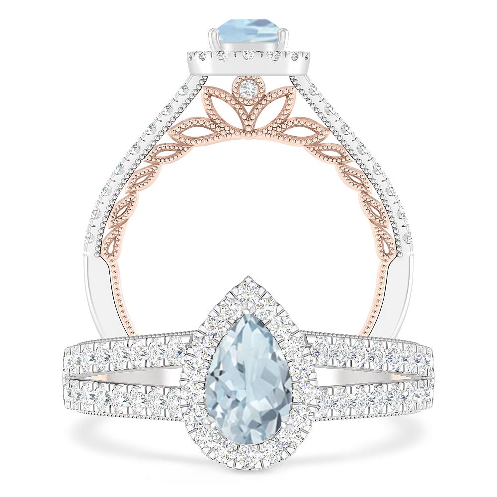 White Gold - Aquamarine