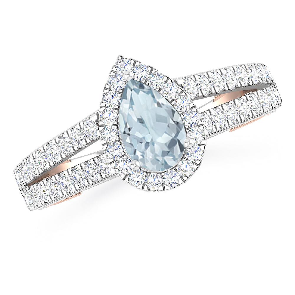 White Gold - Aquamarine