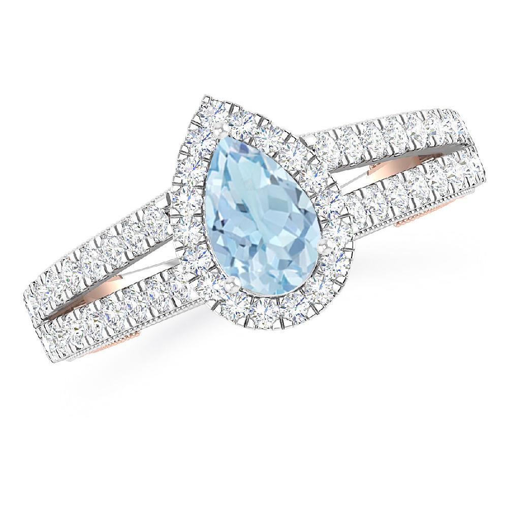White Gold - Aquamarine