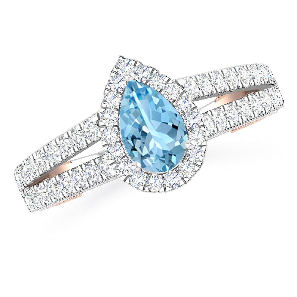 White Gold - Aquamarine