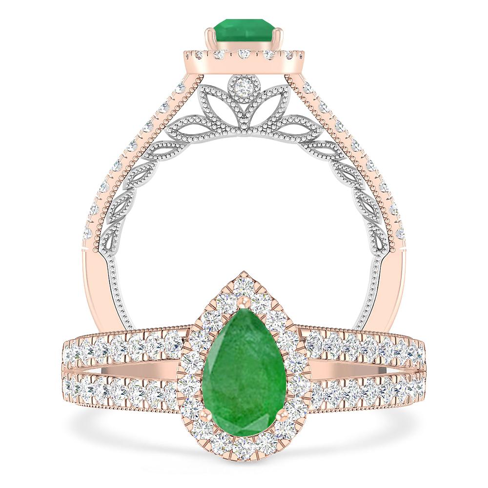 Rose Gold - Emerald