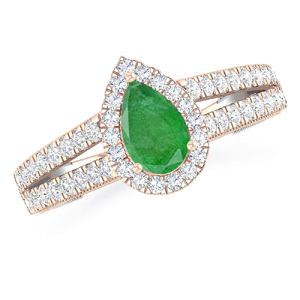 Rose Gold - Emerald