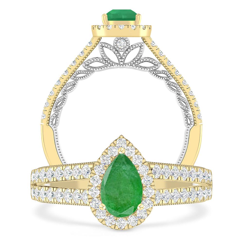 Yellow Gold - Emerald