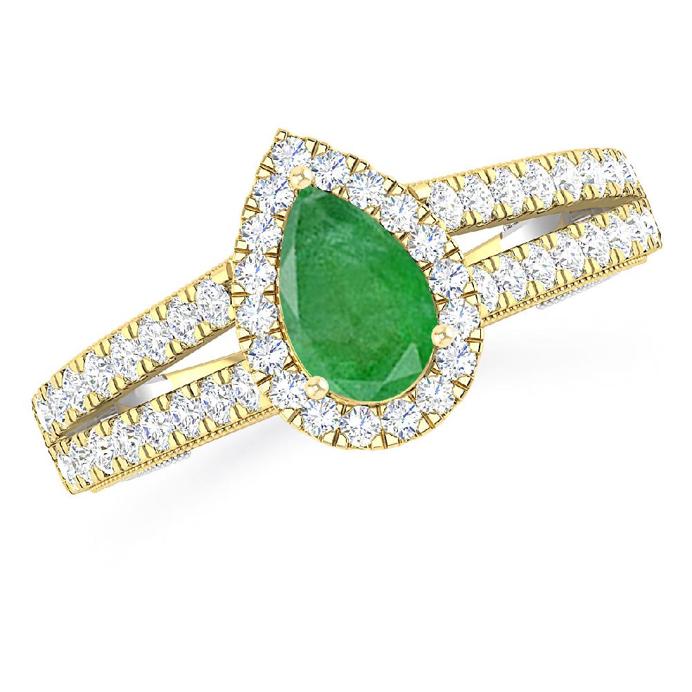 Yellow Gold - Emerald