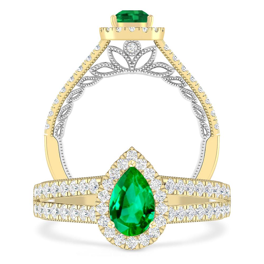 Yellow Gold - Emerald