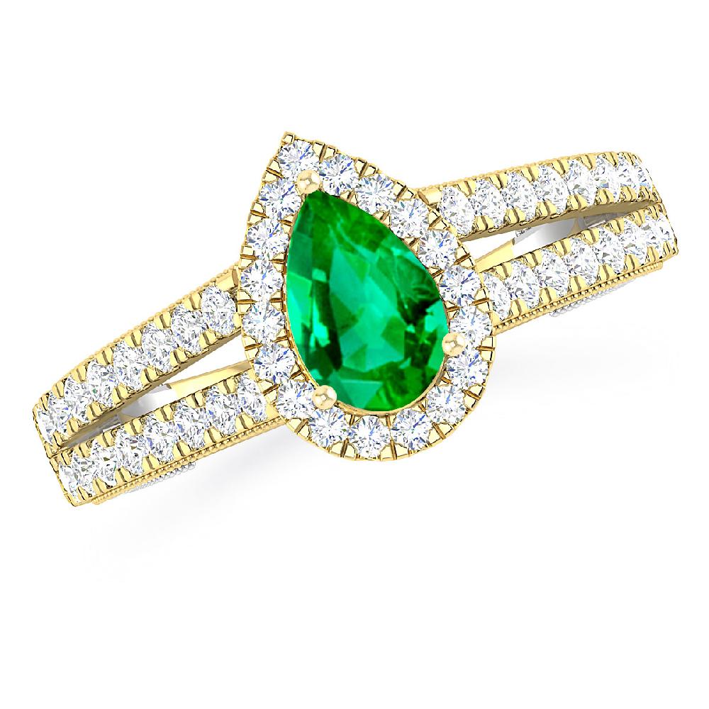 Yellow Gold - Emerald